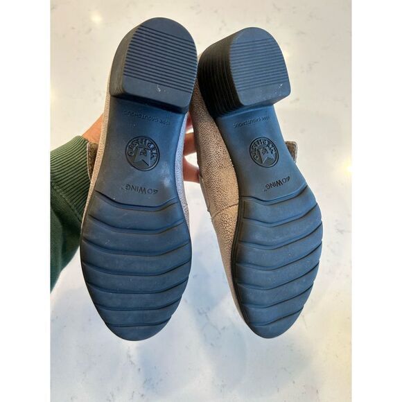 Mephisto Metallic taupe Heeled Mary Jane shoes size 7 comfort - Picture 6 of 9